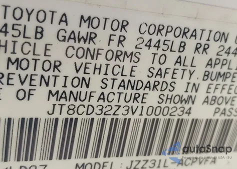 1997 Lexus Sc 300 z USA, uszkodzony, nr VIN JT8CD32Z3V1000234